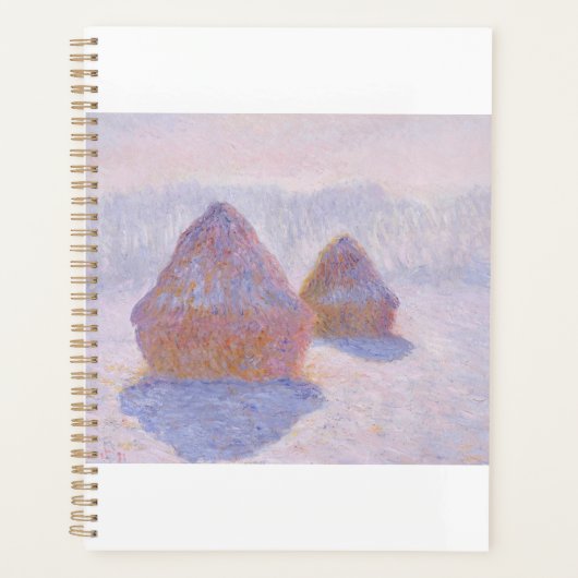 Haystacks by Claude Monet プランナー手帳 (正面)