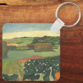 Haystacks in Brittany by Paul Gauguin, Artヴィンテージ キーホルダー (裏面)