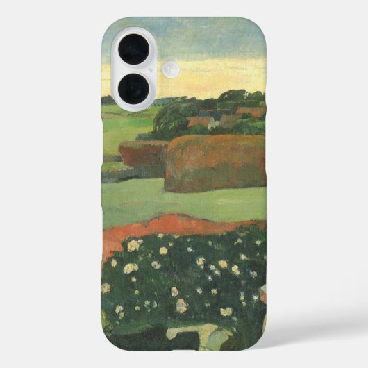 Haystacks in Brittany by Paul Gauguin, Artヴィンテージ Case-Mate iPhoneケース (裏面)