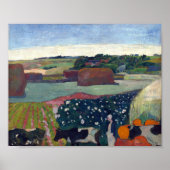 Haystacks in Brittany | Paul Gauguin ポスター (正面)