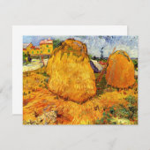 Haystacks in Provence by Vincent van ゴッホ (正面/裏面)
