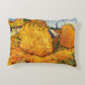 Haystacks in Provence by Vincent van ゴッホ アクセントクッション (裏面)