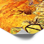 Haystacks in Provence by Vincent van ゴッホ ポスター (角)