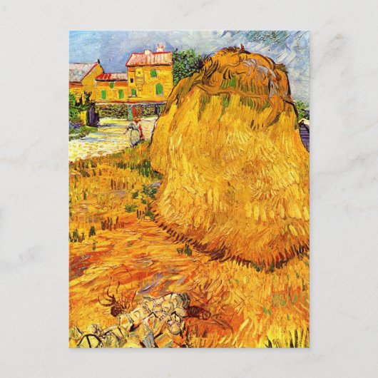 Haystacks in Provence by Vincent van ゴッホ ポストカード (正面)