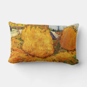 Haystacks in Provence by Vincent van ゴッホ ランバークッション (裏面)