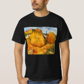 Haystacks in Provence by Vincent van ゴッホ Tシャツ (正面)