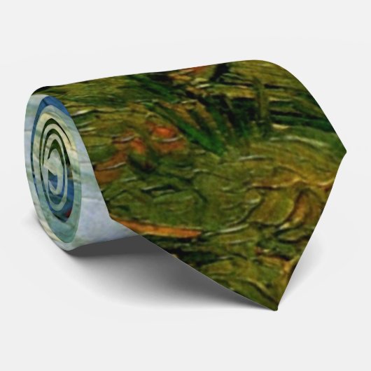 Haystacks Under a Rainy Sky by Vincent van ゴッホ ネクタイ (ロール)