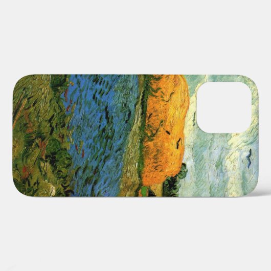 Haystacks Under a Rainy Sky by Vincent van ゴッホ Case-Mate iPhoneケース (裏面 (横))