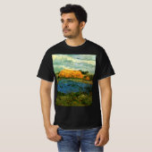 Haystacks Under a Rainy Sky by Vincent van ゴッホ Tシャツ (正面フル)