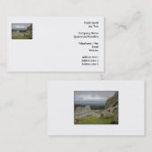 Haytor。 デボンイギリスの石。 白 名刺 (正面/裏面)