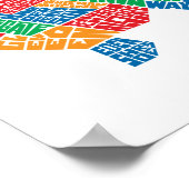 Haywardの近隣の地図ポスター8.5x11 ポスター (角)
