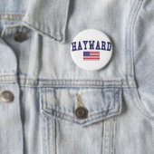 Hayward米国の旗 缶バッジ (インサイチュ)