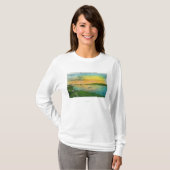 Hayward、カリフォルニアへの湾橋の空中写真 Tシャツ (正面フル)