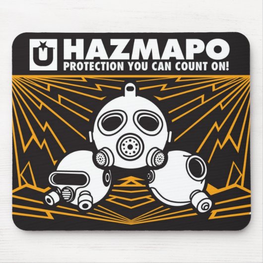 Hazのマウスパッド-オレンジ マウスパッド (正面)