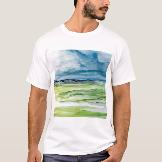 HAZ02によって洗浄される眺望2.tif Tシャツ (正面)