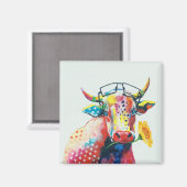 HAZ27牛.tif マグネット (正面/裏面)