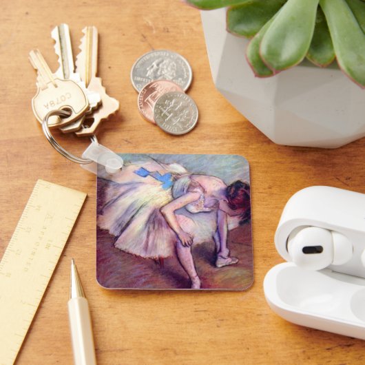 Hazed Dancer by Edgar Degas, Ballet Artヴィンテージ キーホルダー (デスク)