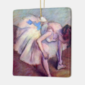 Hazed Dancer by Edgar Degas, Ballet Artヴィンテージ セラミックオーナメント (左)