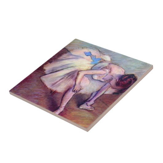 Hazed Dancer by Edgar Degas, Ballet Artヴィンテージ タイル (側面)
