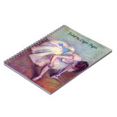 Hazed Dancer by Edgar Degas, Ballet Artヴィンテージ ノートブック (左側)