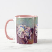 Hazed Dancer by Edgar Degas, Ballet Artヴィンテージ マグカップ (左)