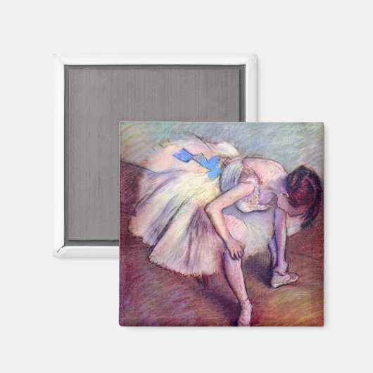 Hazed Dancer by Edgar Degas, Ballet Artヴィンテージ マグネット (正面/裏面)