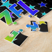 「HAZEL」名、おもしろい「ハッピーバースデー」 ジグソーパズル (側面)