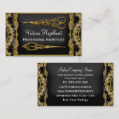 Hazelhurstの薄い倍は美容師を切ります 名刺 (正面/裏面)