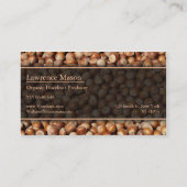 Hazelnutプロデューサー/農家写真名刺 名刺 (裏面)