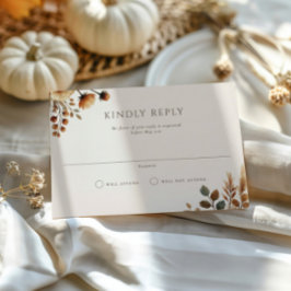 Hazelwoodランドスケープ結婚式RSVPカード 招待状