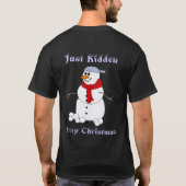 HazenGraphics.com著設計されているクリスマスのワイシャツ Tシャツ (裏面)