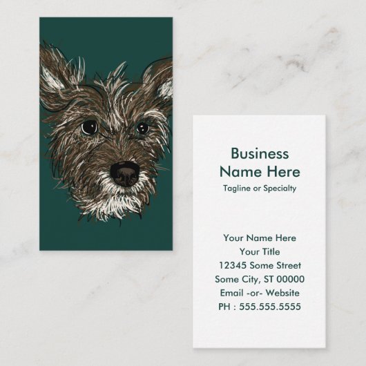 haziepups 名刺 (正面/裏面)