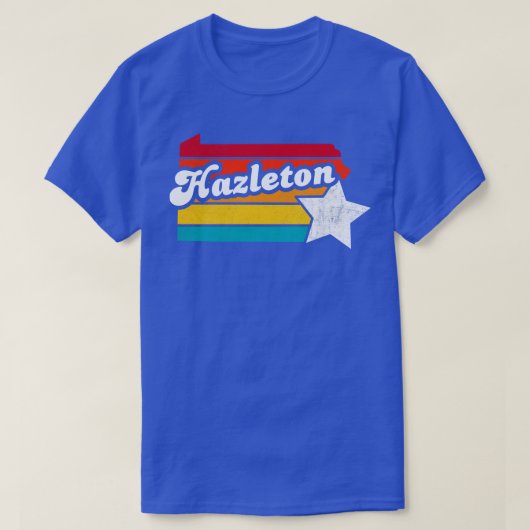 Hazletonペンシルバニアヴィンテージ動揺して土産 Tシャツ (デザイン正面)
