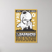 HazMaPoster_Brown キャンバスプリント (正面)