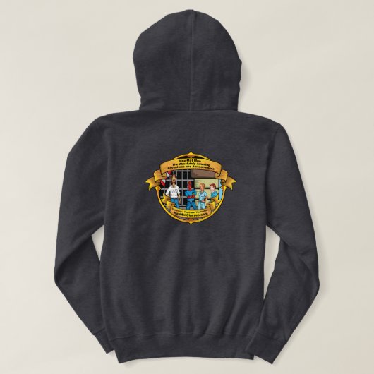 HazMatフード付きスウェットシャツ パーカ (デザイン裏面)