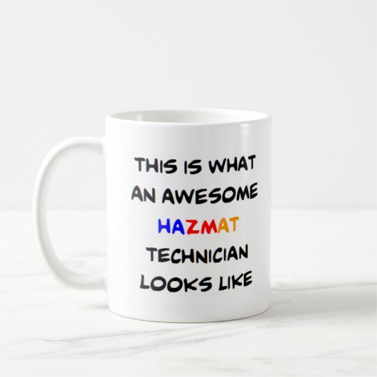 hazmat、技術者 コーヒーマグカップ (左)