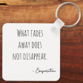 Hazy black and white portrait キーホルダー (裏面)