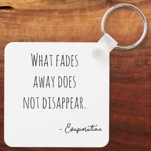 Hazy black and white portrait キーホルダー (裏面)