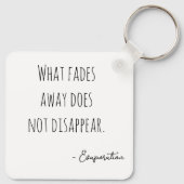 Hazy black and white portrait キーホルダー (裏面)