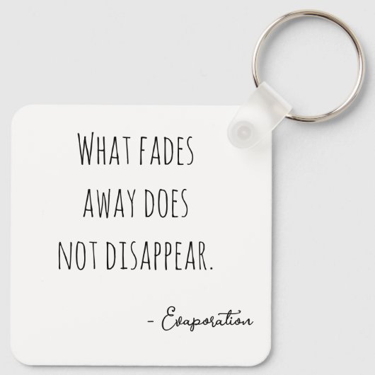 Hazy black and white portrait キーホルダー (裏面)