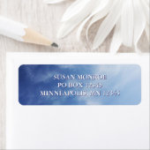 Hazy Clouds Blue Sky Photo ラベル (インサイチュ)