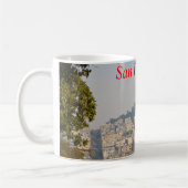 Hazy Coit Tower、San Fancisco、カリフォルニア コーヒーマグカップ (左)