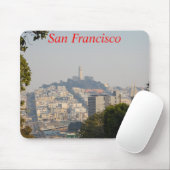 Hazy Coit Tower、San Fancisco、カリフォルニア マウスパッド (マウス)