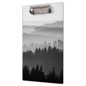 Hazy Forest Hills白黒ランドスケープ写真 クリップボード (左)