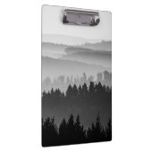 Hazy Forest Hills白黒ランドスケープ写真 クリップボード (右)