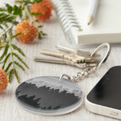 Hazy Forest Landscapeの写真 キーホルダー (正面右)