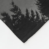 Hazy Forest Landscapeの写真 フリースブランケット (角)