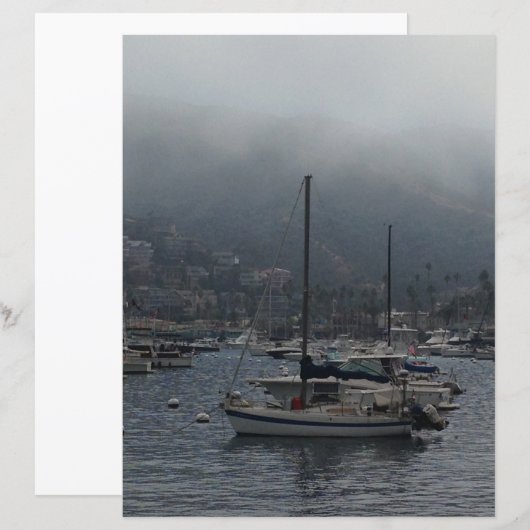 Hazy Sailing Day Scrapbook Paper (正面/裏面)