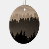 Hazy Woodland Hills風景写真 セラミックオーナメント (右)