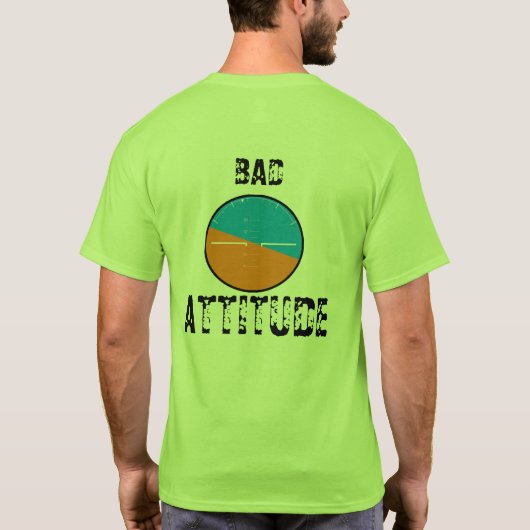 HBの悪い状態の態度 Tシャツ (裏面)